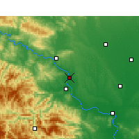 Nearby Forecast Locations - Laohekou - Mapa
