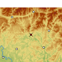 Nearby Forecast Locations - Pa-čung - Mapa
