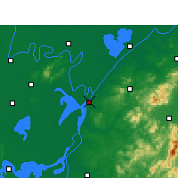 Nearby Forecast Locations - Jüe-jang - Mapa