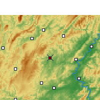 Nearby Forecast Locations - Ťi-šou - Mapa
