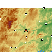 Nearby Forecast Locations - Tongren - Mapa
