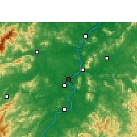 Nearby Forecast Locations - Ťi-an - Mapa