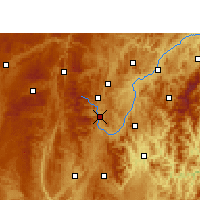 Nearby Forecast Locations - Tu-jün - Mapa