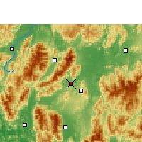 Nearby Forecast Locations - Jiangyong - Mapa