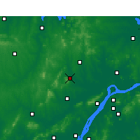 Nearby Forecast Locations - Čchu-čou - Mapa