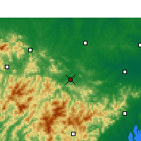Nearby Forecast Locations - Chuo-šan - Mapa