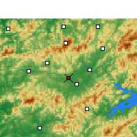 Nearby Forecast Locations - Siou-ning - Mapa