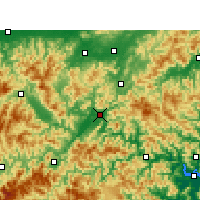 Nearby Forecast Locations - Li-šuej - Mapa