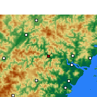 Nearby Forecast Locations - Čching-tchien - Mapa