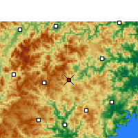 Nearby Forecast Locations - Taishun - Mapa