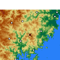 Nearby Forecast Locations - Zherong - Mapa
