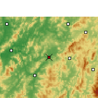 Nearby Forecast Locations - Žuej-ťin - Mapa