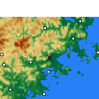 Nearby Forecast Locations - Pchu-tchien - Mapa