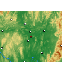 Nearby Forecast Locations - Liou-čou - Mapa