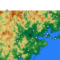 Nearby Forecast Locations - Čang-čou - Mapa