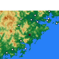 Nearby Forecast Locations - Zhangpu - Mapa