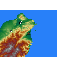 Nearby Forecast Locations - I-lan - Mapa