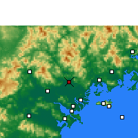 Nearby Forecast Locations - Čchao-čou - Mapa