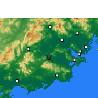 Nearby Forecast Locations - Pchu-ning - Mapa