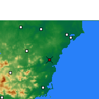 Nearby Forecast Locations - Čchiung-chaj - Mapa