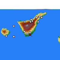 Nearby Forecast Locations - Tenerife/South - Mapa