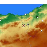 Nearby Forecast Locations - Udžda - Mapa