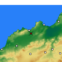 Nearby Forecast Locations - Es Sénia - Mapa