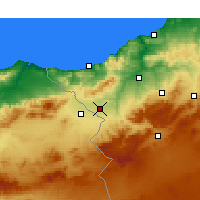 Nearby Forecast Locations - Maghnia - Mapa