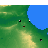 Nearby Forecast Locations - Gábes - Mapa