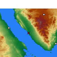Nearby Forecast Locations - El-Tor - Mapa