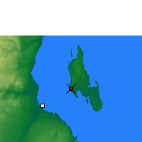 Nearby Forecast Locations - Zanzibar - Mapa