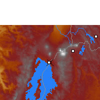 Nearby Forecast Locations - Gisenyi - Mapa