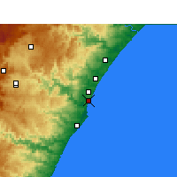 Nearby Forecast Locations - Virginia (Letiště) - Mapa