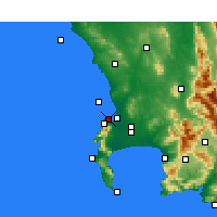 Nearby Forecast Locations - Table Bay - Mapa