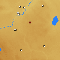 Nearby Forecast Locations - Cypress River - Mapa