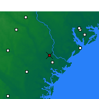 Nearby Forecast Locations - Savannah - Mapa