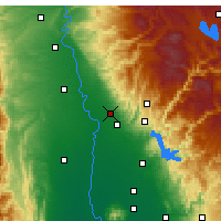 Nearby Forecast Locations - Chico - Mapa