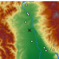 Nearby Forecast Locations - Red Bluff - Mapa