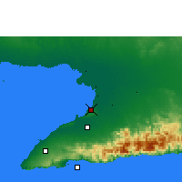 Nearby Forecast Locations - Manzanillo (Letiště) - Mapa