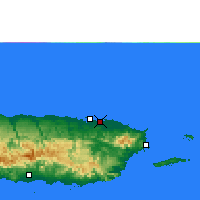 Nearby Forecast Locations - San Juan - Mapa
