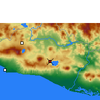Nearby Forecast Locations - San Salvador - Mapa