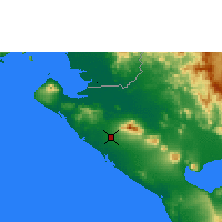 Nearby Forecast Locations - Chinandega - Mapa