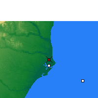 Nearby Forecast Locations - Caravelas - Mapa