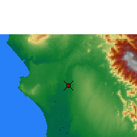 Nearby Forecast Locations - Piura - Mapa
