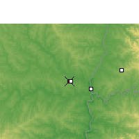 Nearby Forecast Locations - Guaraní Intl. Airport - Mapa