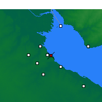 Nearby Forecast Locations - Letiště Jorgeho Newberyho - Mapa