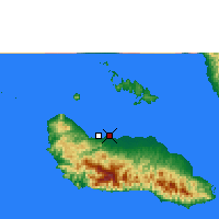 Nearby Forecast Locations - Honiara - Mapa