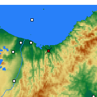 Nearby Forecast Locations - Ōpōtiki - Mapa