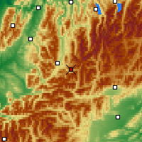 Nearby Forecast Locations - Maruia Springs - Mapa