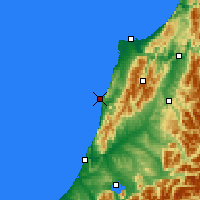 Nearby Forecast Locations - Punakaiki - Mapa